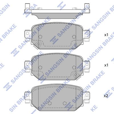 Hi-Q Brake Pads Set - SDB2495