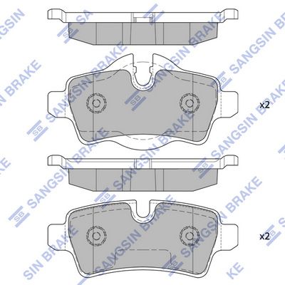 Hi-Q Brake Pads Set - SDB2214