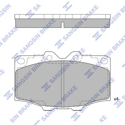 Hi-Q Brake Pads Set - SDB288