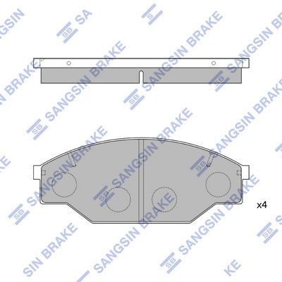 Hi-Q Brake Pads Set - SDB318-HD