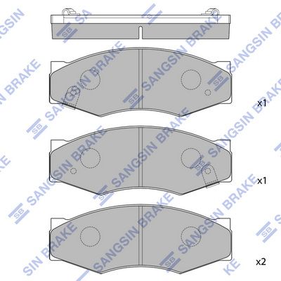 Hi-Q Brake Pads Set - SDB382