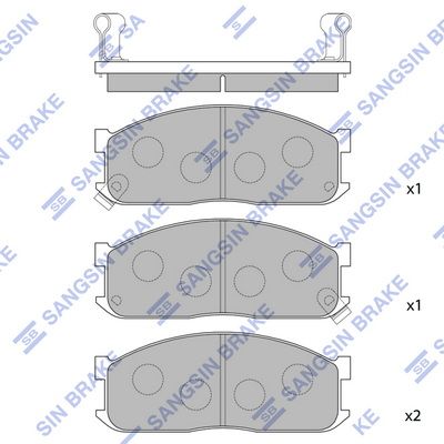 Hi-Q Brake Pads Set - SDB388