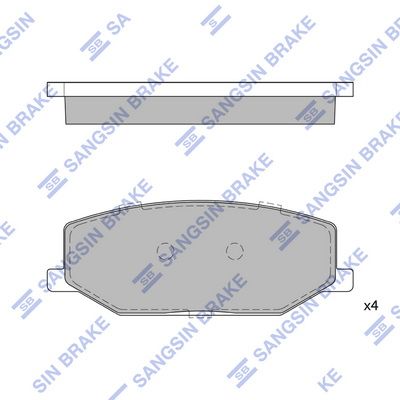 Hi-Q Brake Pads Set - SDB403