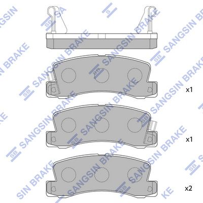 Hi-Q Brake Pads Set - SDB422