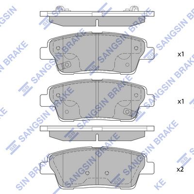 Hi-Q Brake Pads Set - SP1546