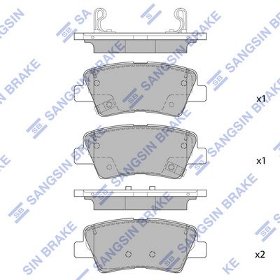 Hi-Q Brake Pads Set - SP1845