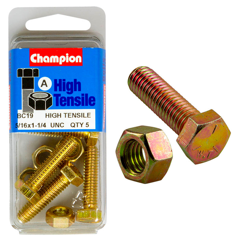 Champion UNC Bolts & Nuts Pack - BC19