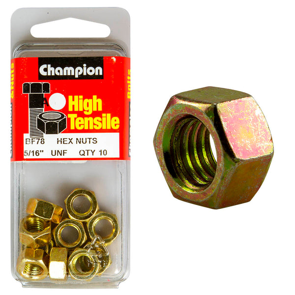 Champion 5/16" UNF Nuts Pack - BF78