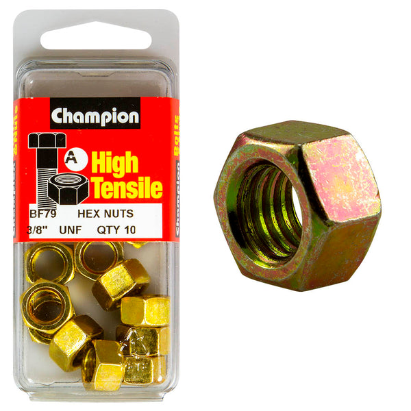 Champion 3/8" UNF Nuts Pack - BF79