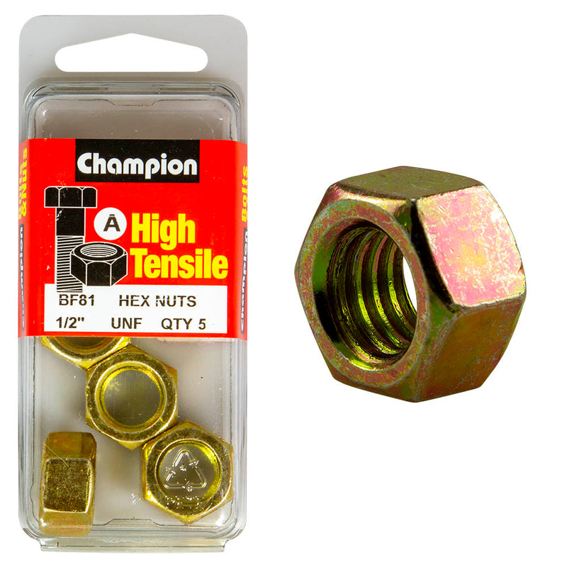 Champion 1/2" UNF Nuts Pack - BF81