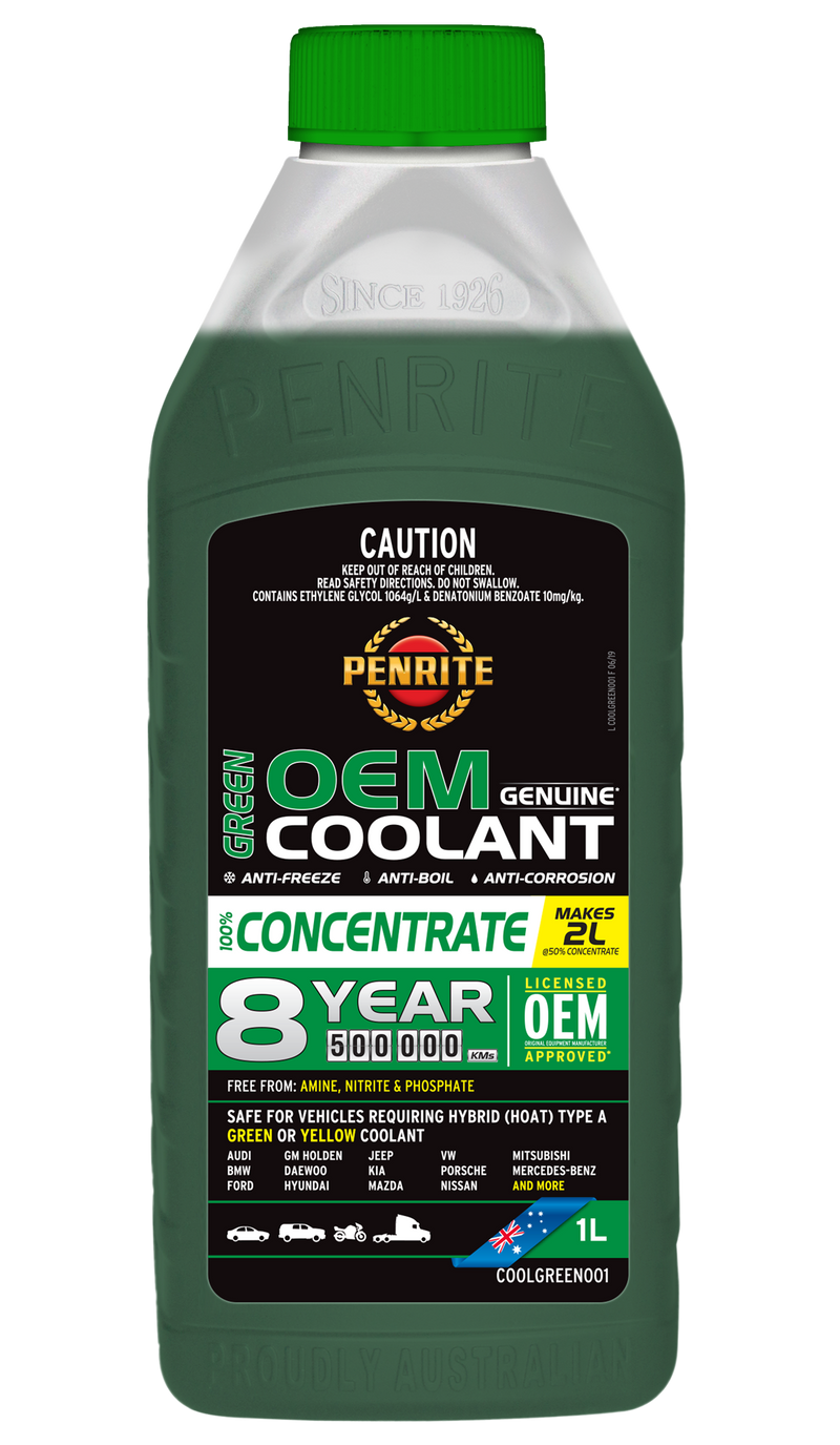 Penrite Green OEM Coolant Concentrate - 1 Litre