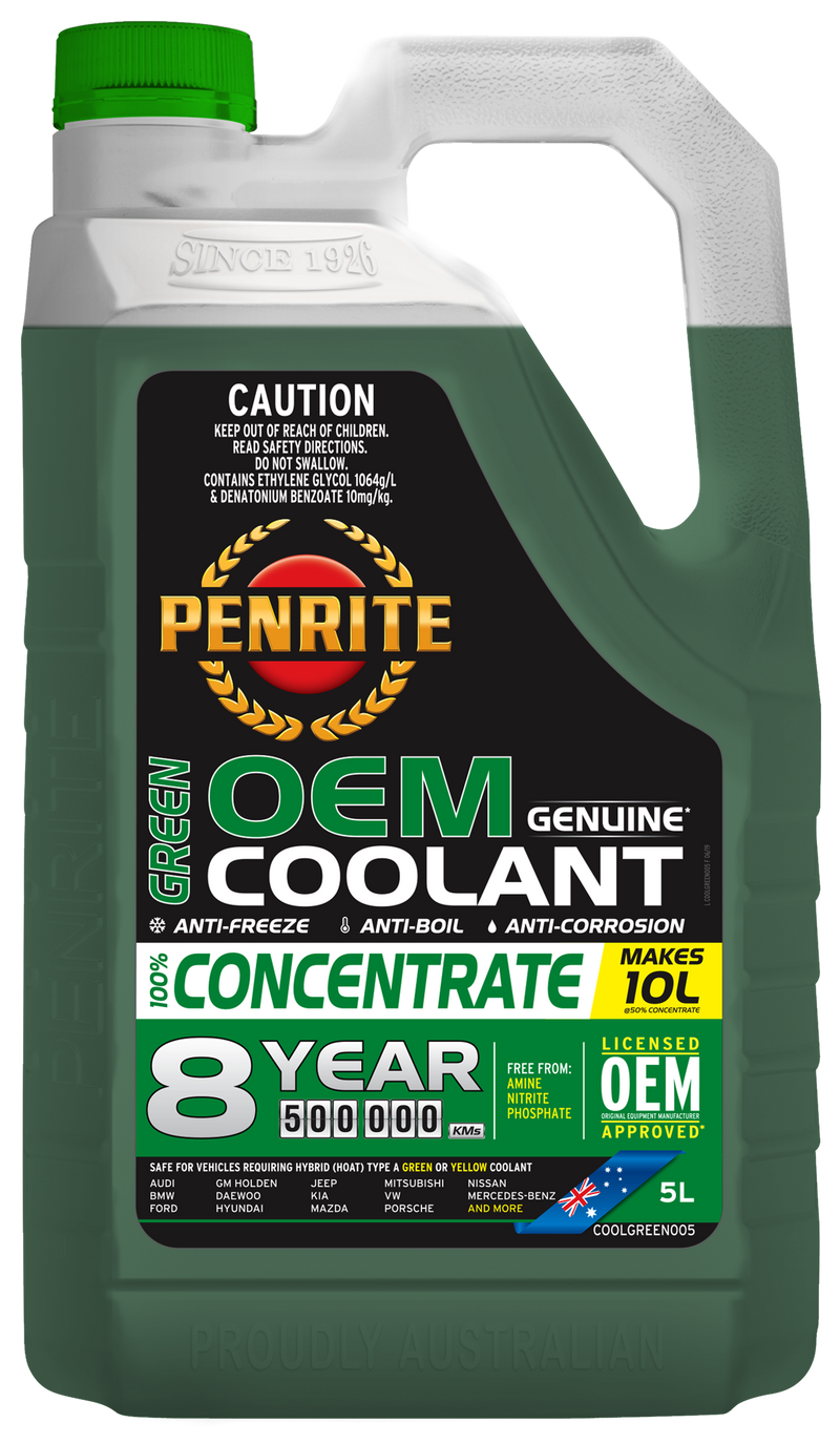 Penrite Green OEM Coolant Concentrate - 5 Litre