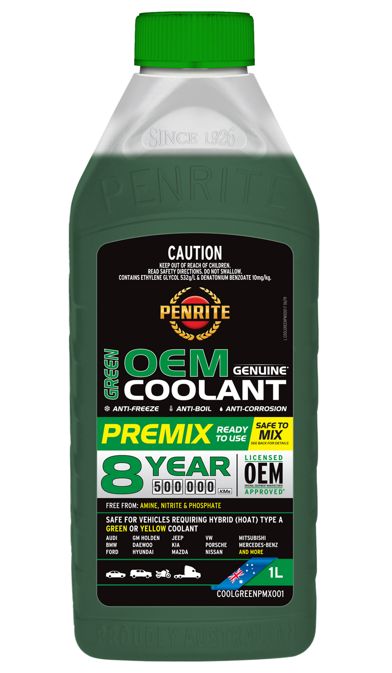 Penrite Green OEM Coolant Premix - 1 Litre