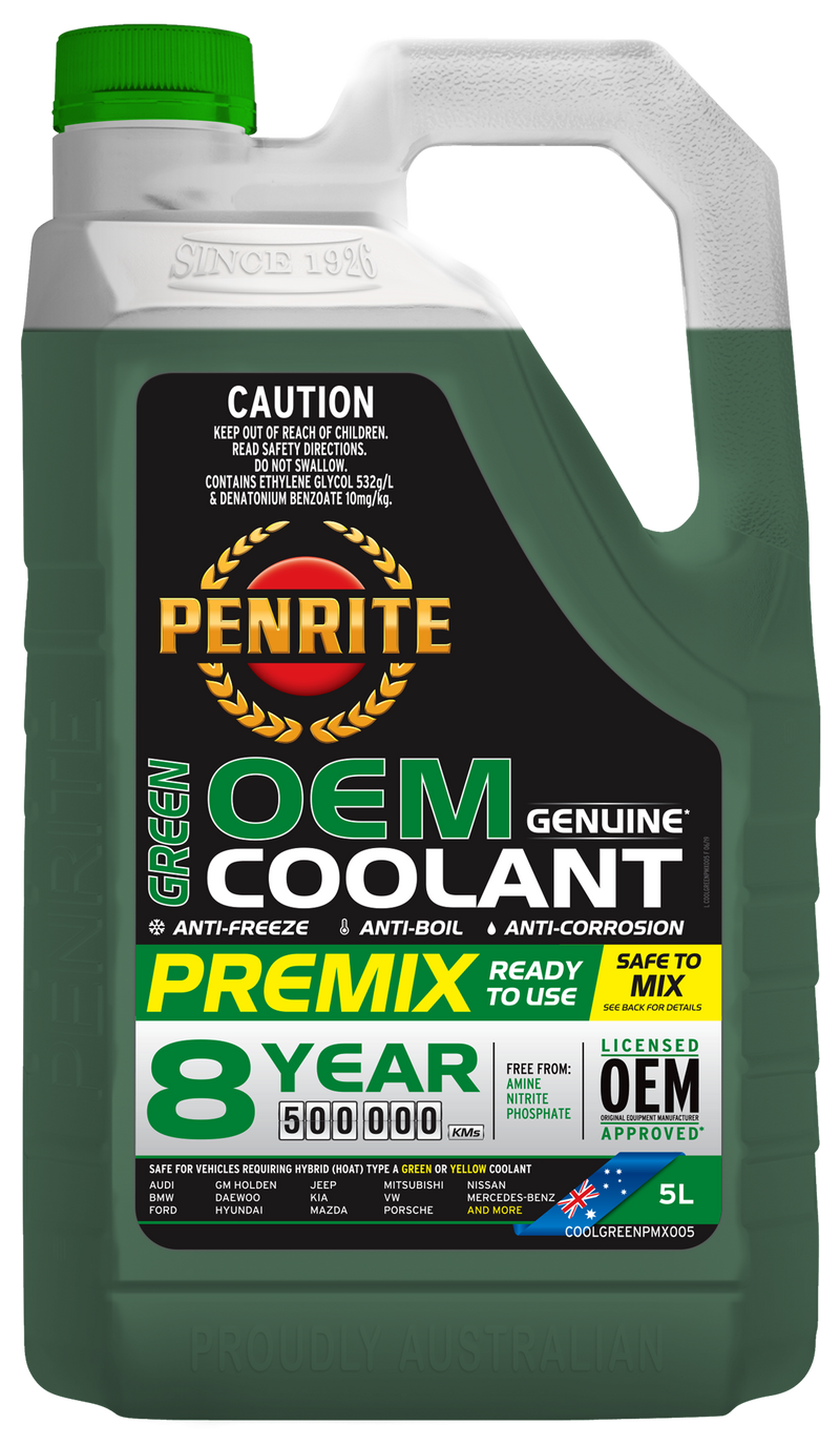 Penrite Green OEM Coolant Premix - 5 Litre