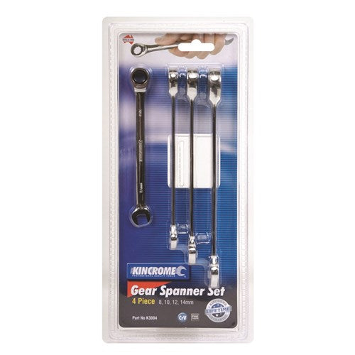 4PCE GEAR SPANNER SET