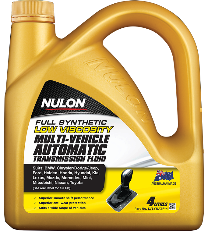 Nulon Full Synthetic Multi-Vehicle Automatic Transmission Fluid Low Viscosity - 4 Litre