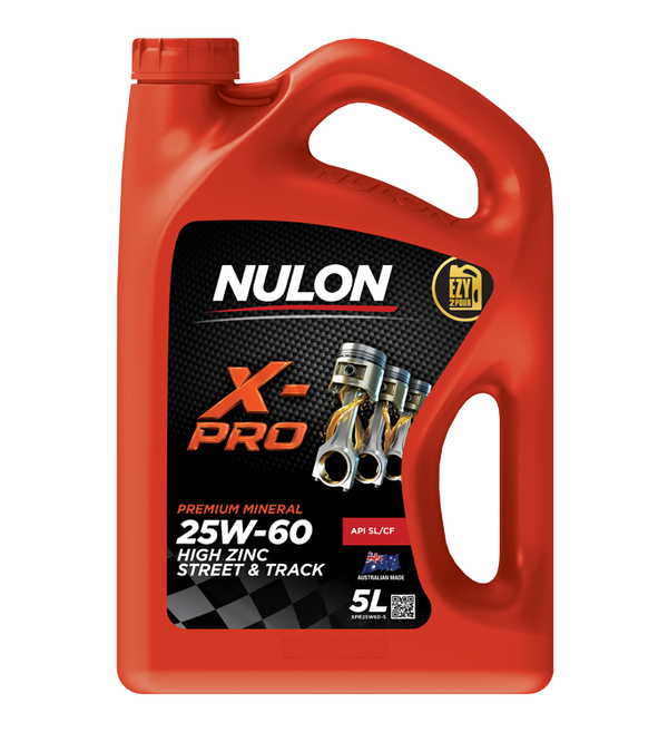 Nulon X-Pro 25W60 High Zinc Street & Track Engine Oil - 5 Litre